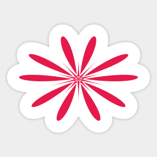 red flower Sticker